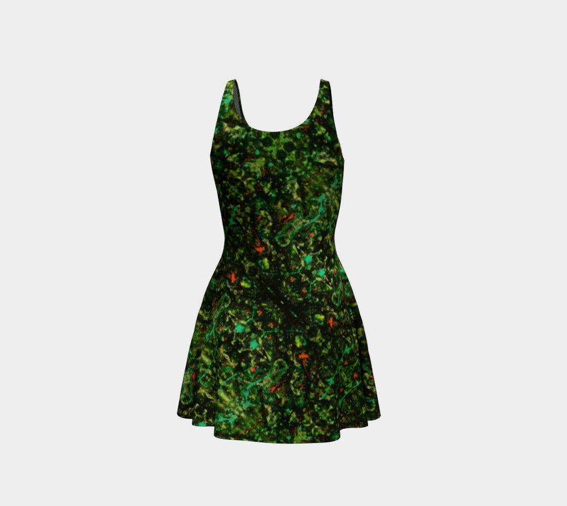 Jungle Velvet Flare Dress preview #3