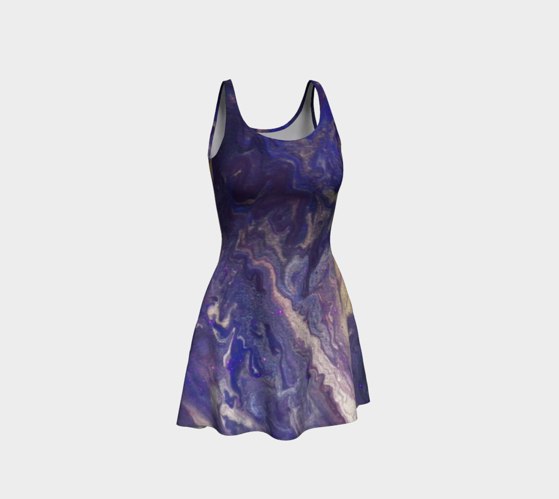 Aperçu 3D de Purple Jasper Flare Dress