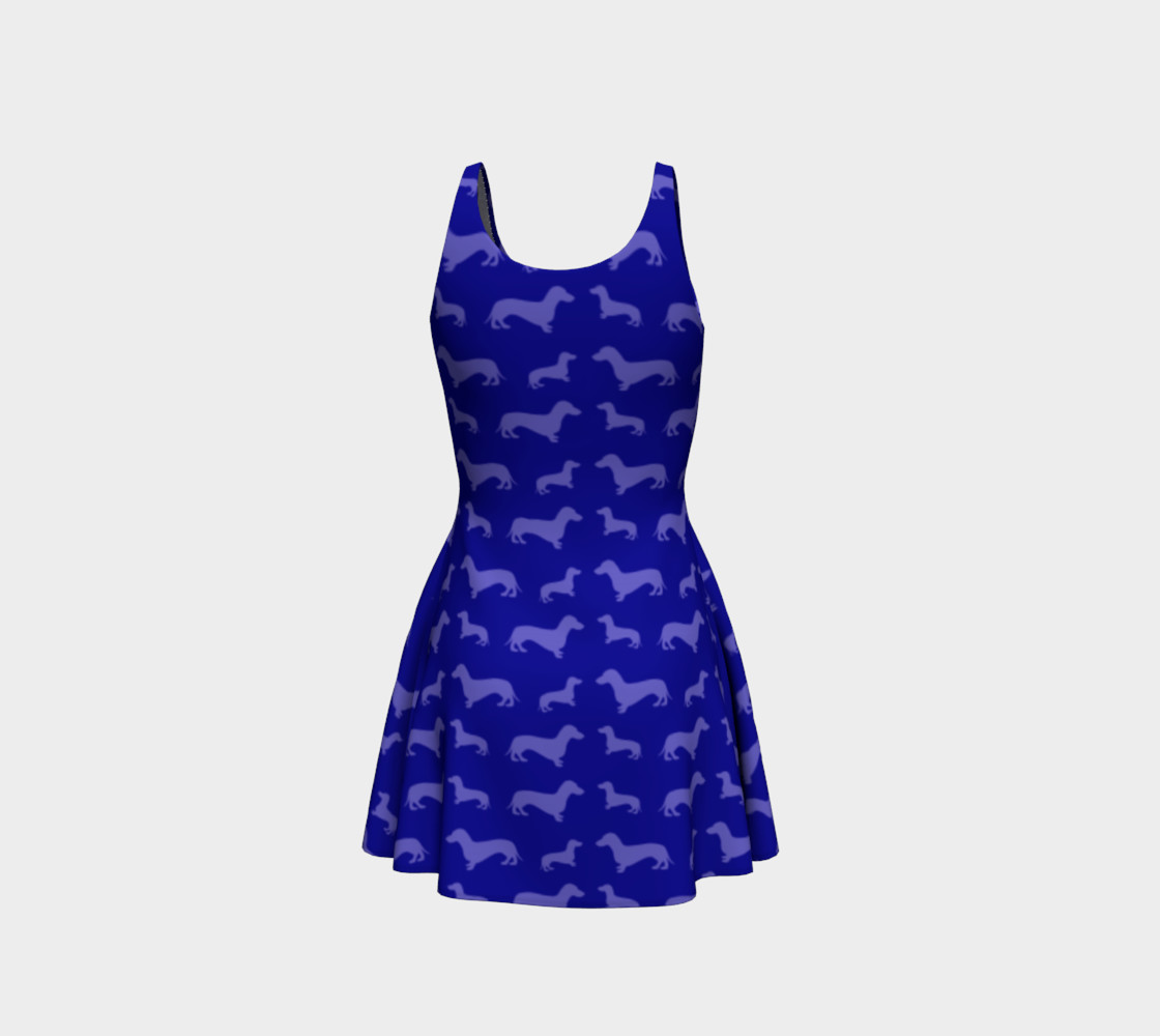Blue dachshund dress preview #3