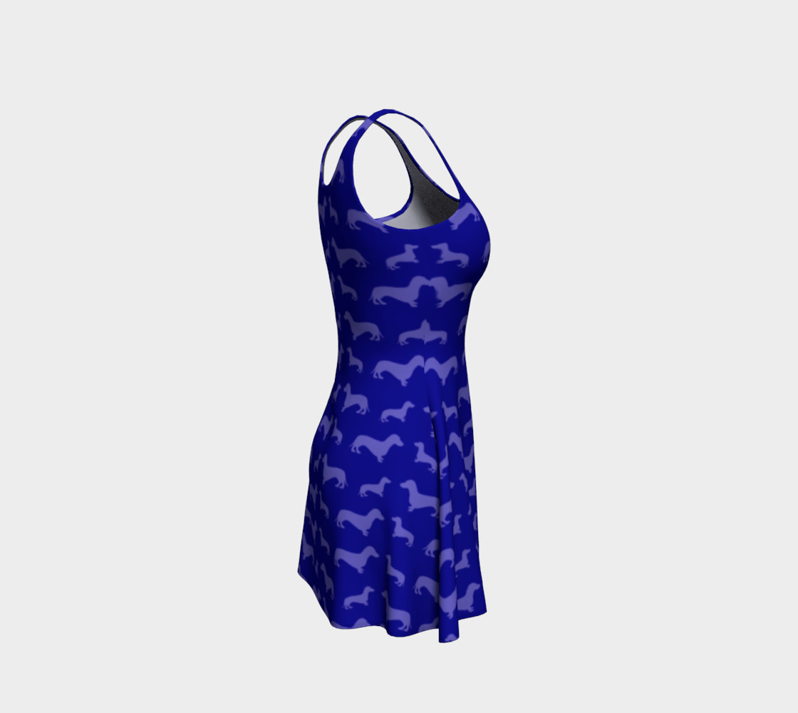Blue dachshund dress preview #4