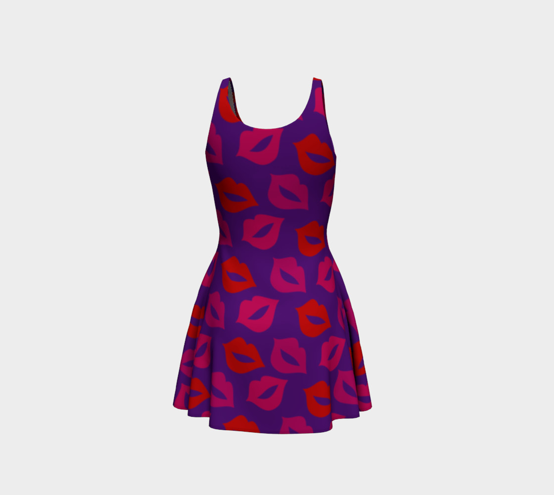 Purple red pink lips dress preview #3