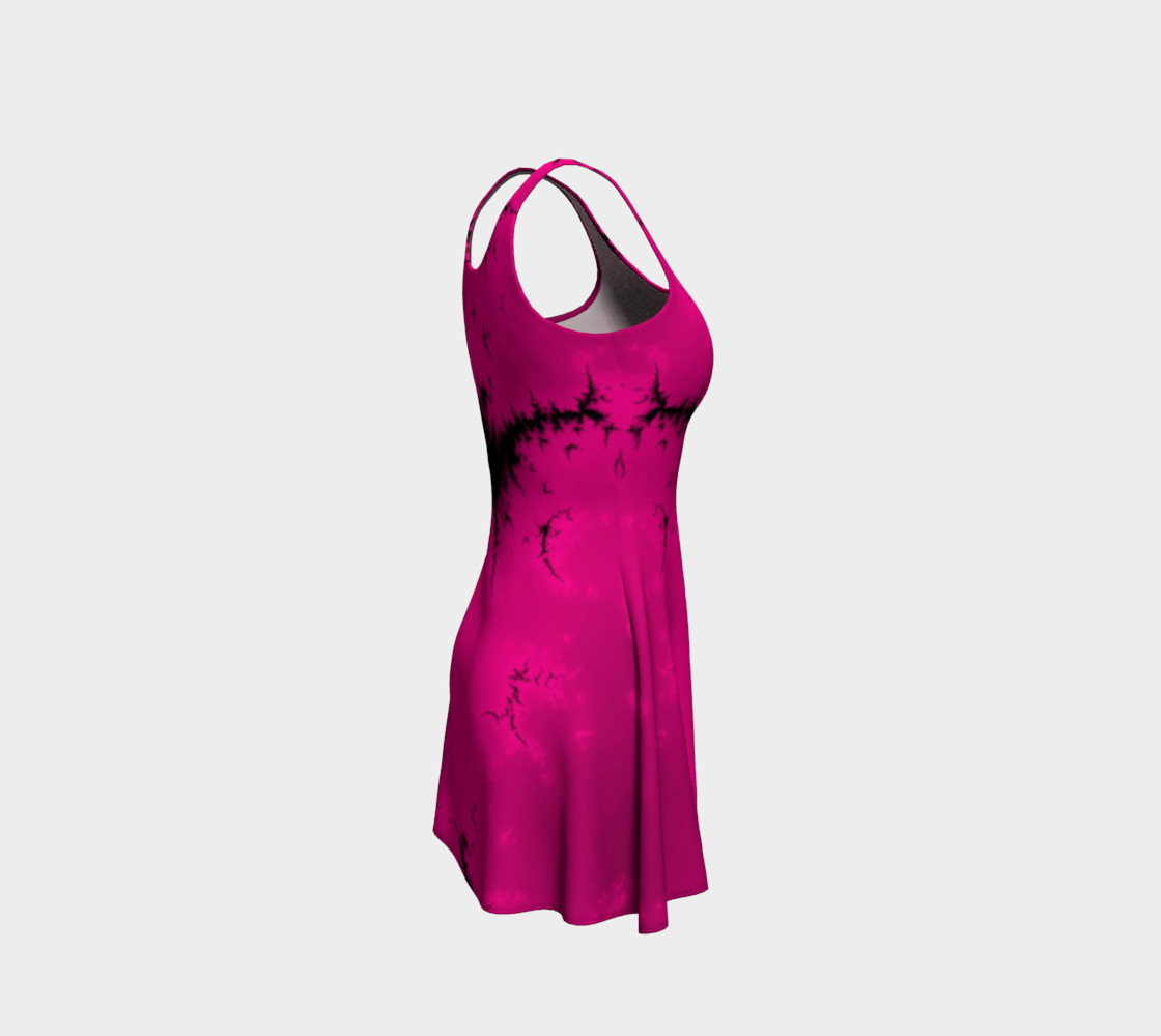 Fuchsia Burst Flare Dress preview #4