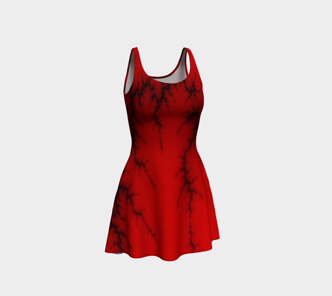 Red Lightning Flare Dress preview #1