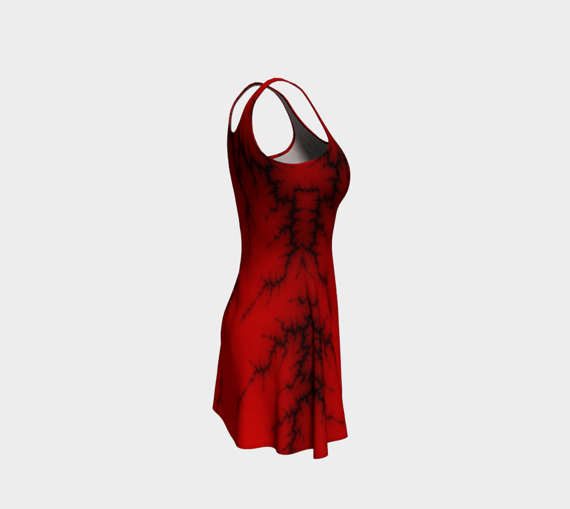 Red Lightning Flare Dress preview #4