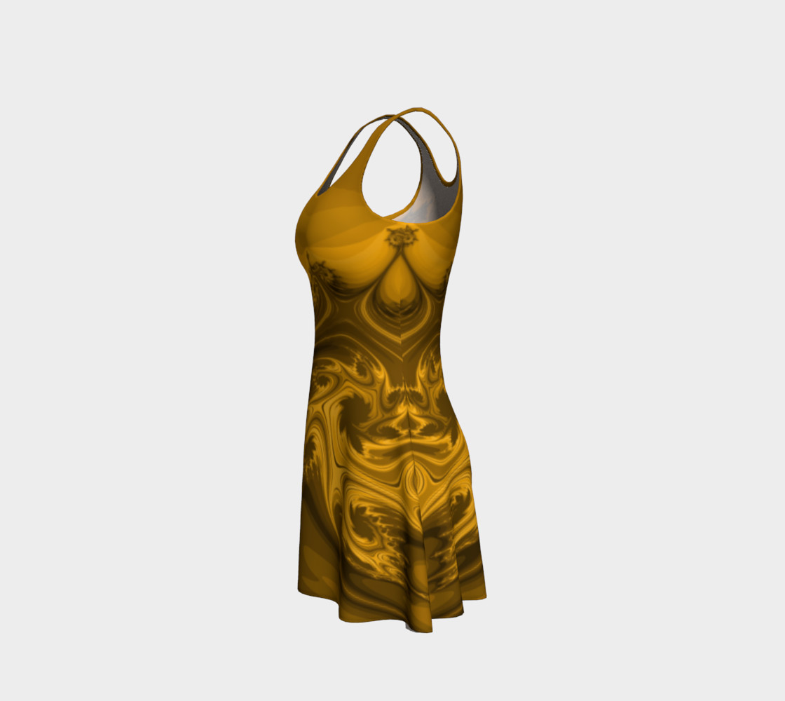 Orange Tree Flare Dress preview #2