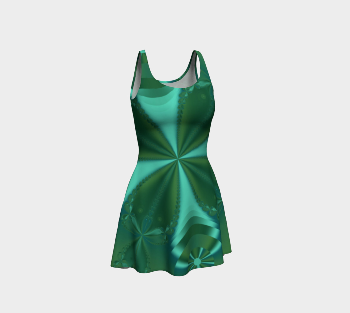 Clover Delight Flare Dress 3D preview