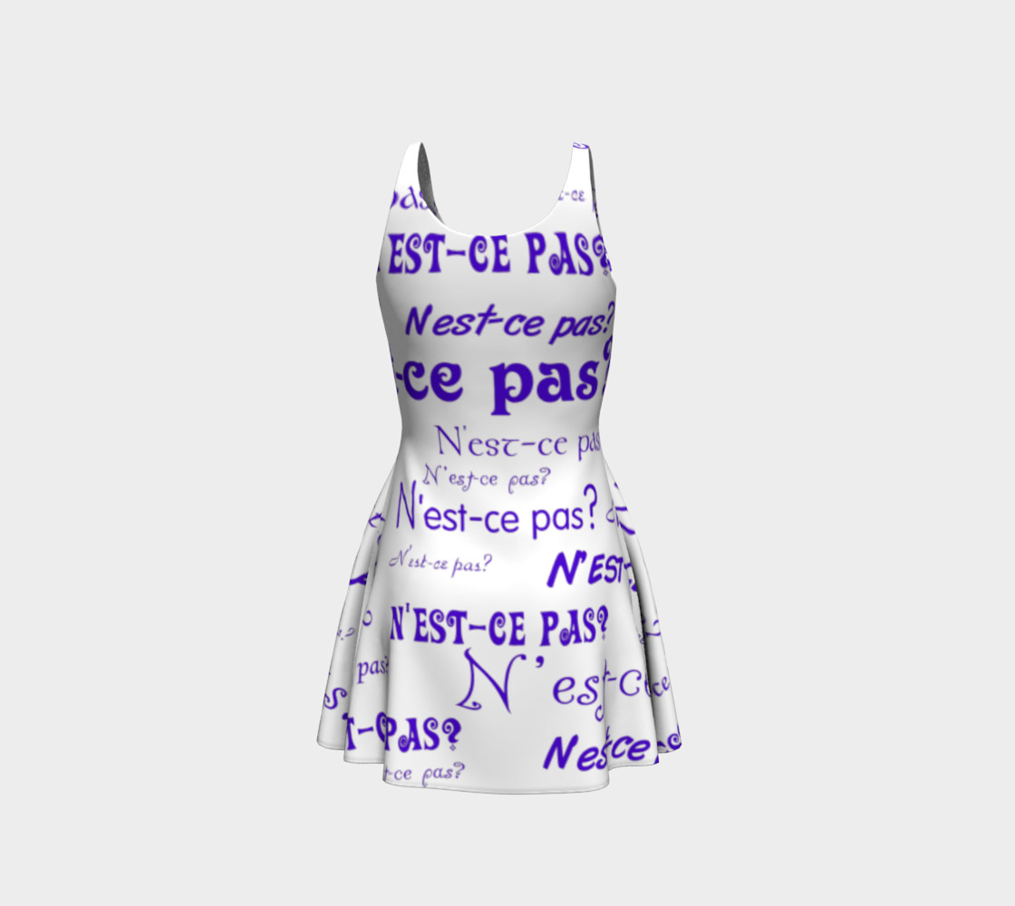 Purple N'est-ce Pas Flare Dress preview #3