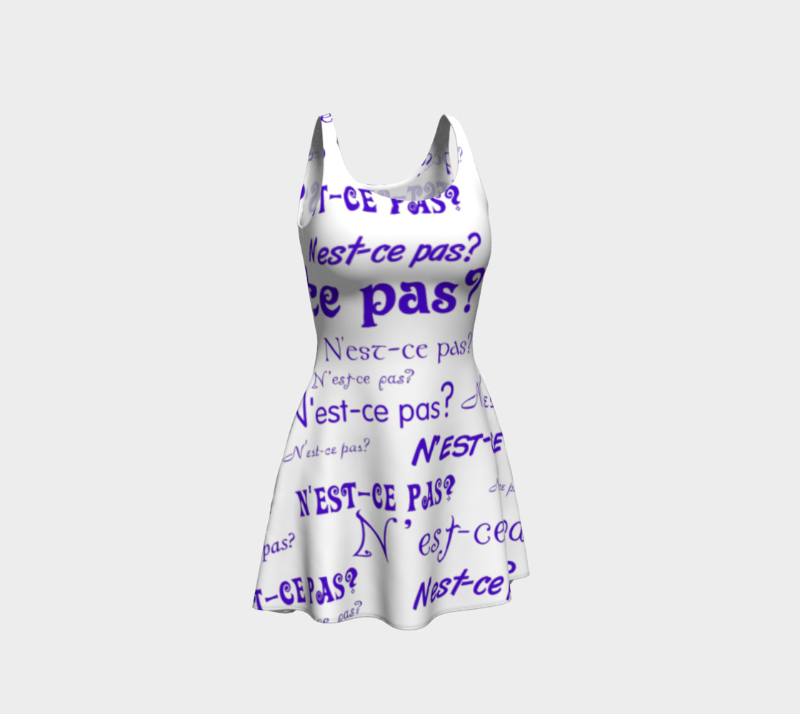Purple N'est-ce Pas Flare Dress preview #1