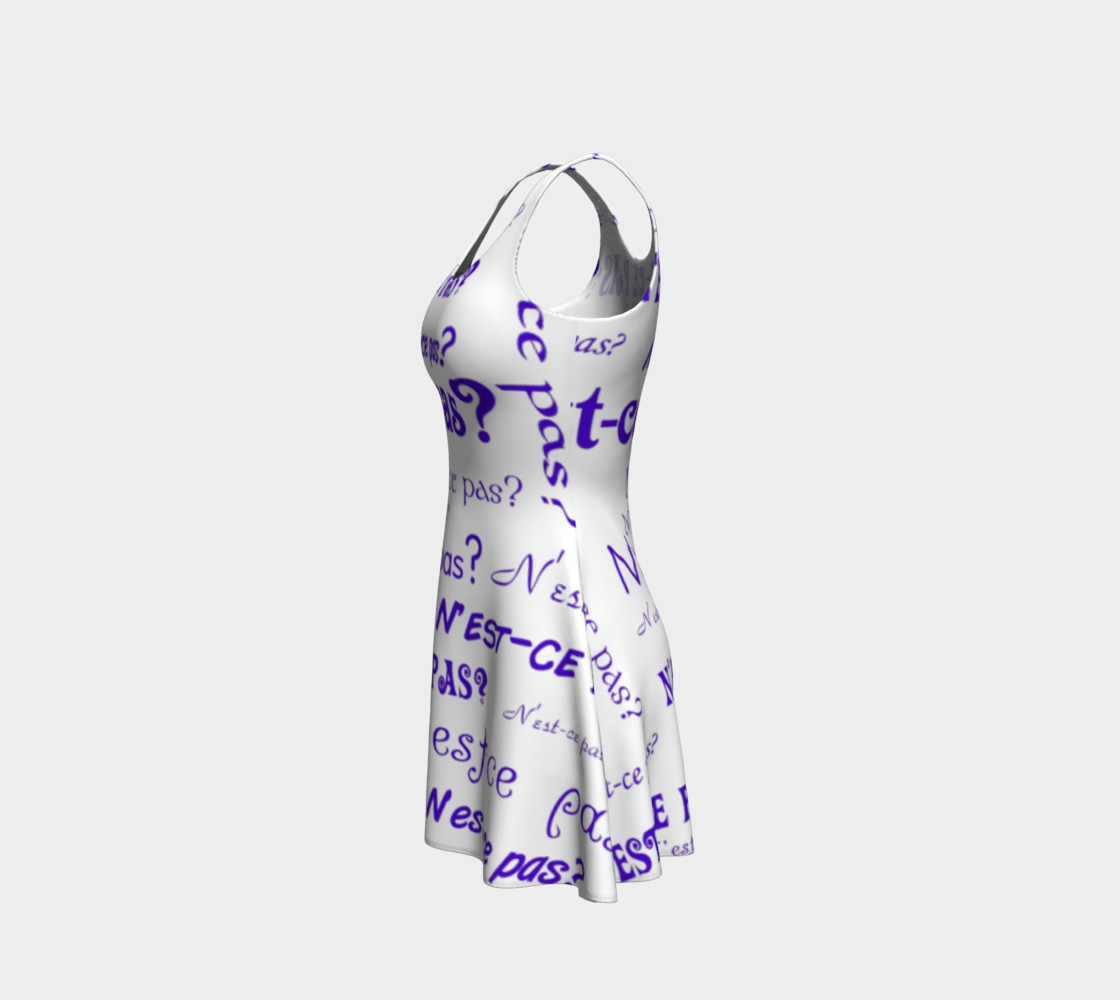 Purple N'est-ce Pas Flare Dress preview #2