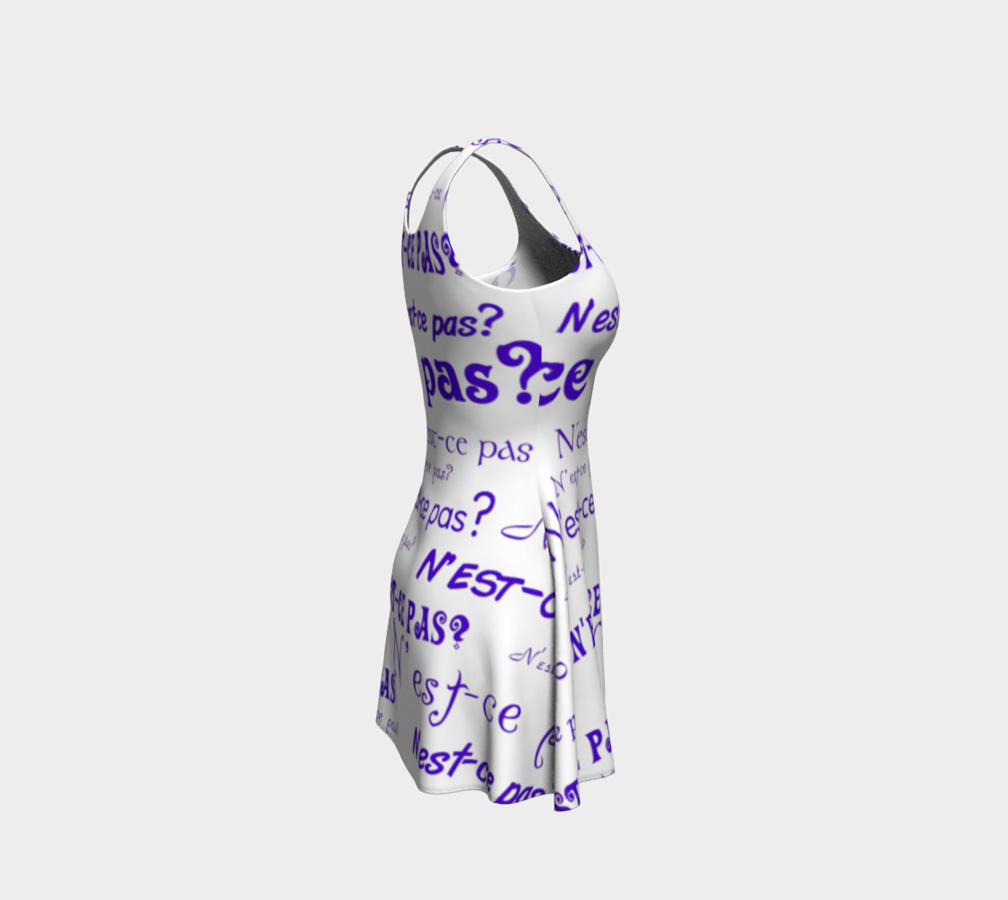 Purple N'est-ce Pas Flare Dress preview #4