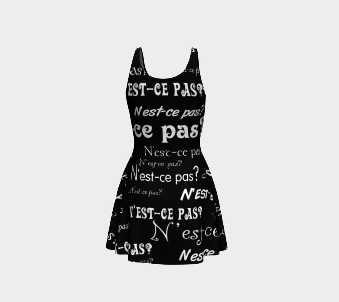 White N'est-ce Pas Flare Dress preview #3