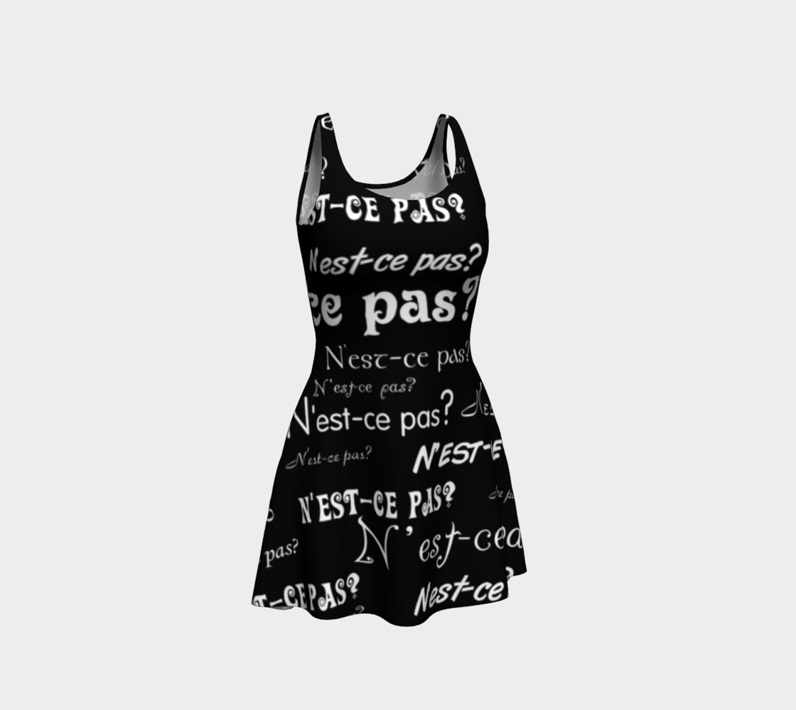 White N'est-ce Pas Flare Dress preview #1