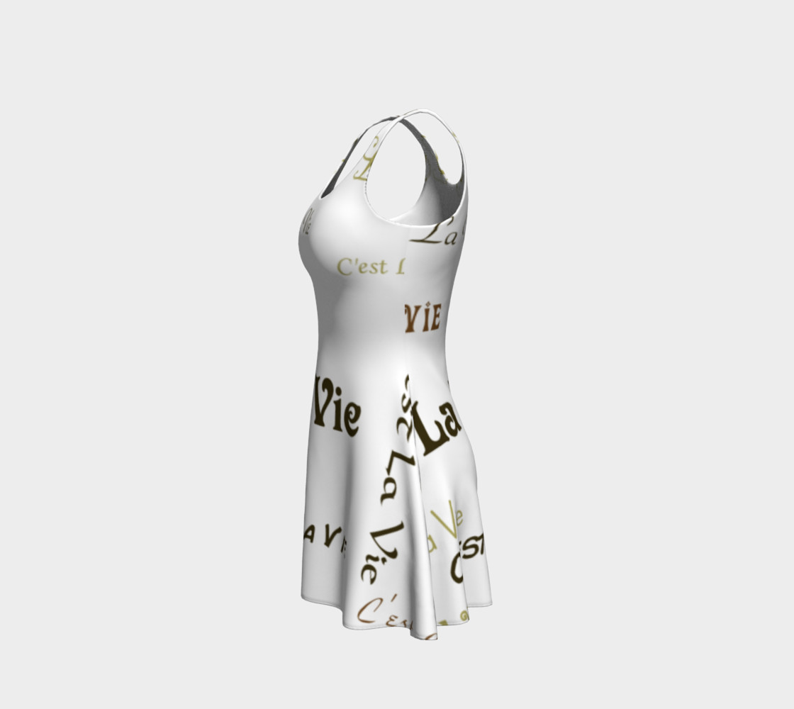 Mocha C'est La Vie Flare Dress preview #2