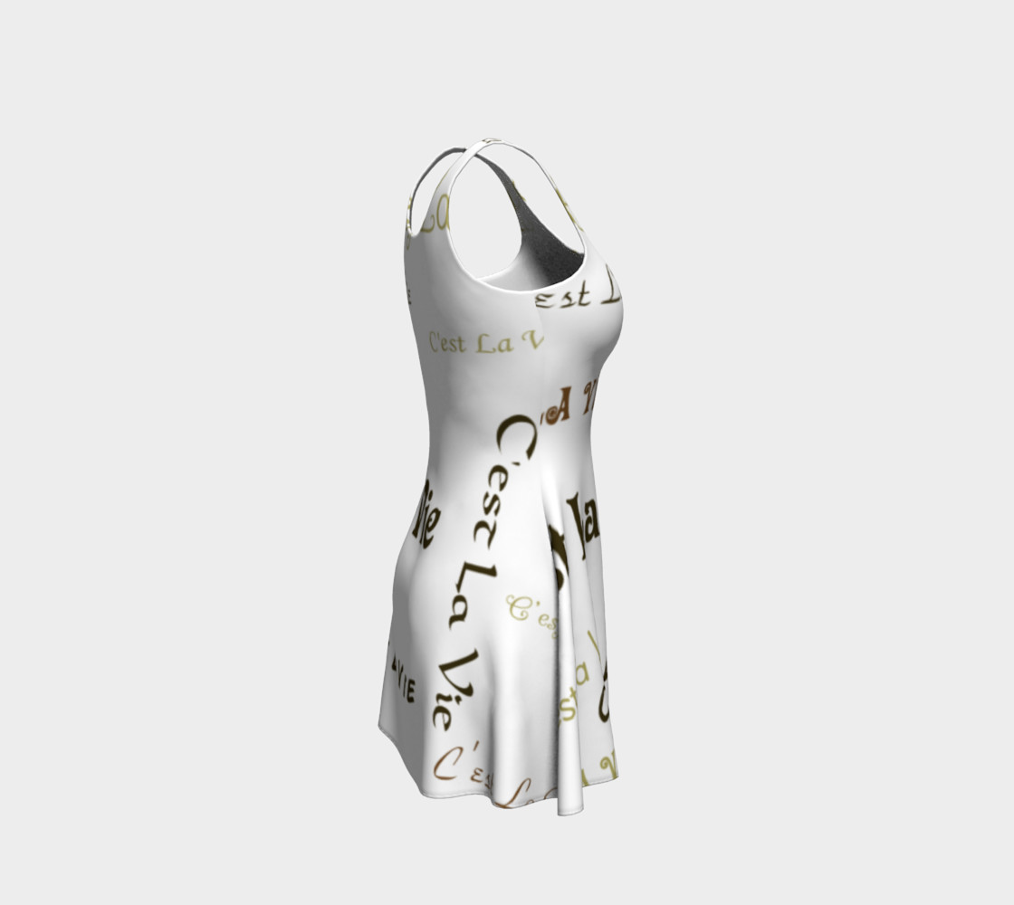 Mocha C'est La Vie Flare Dress preview #4