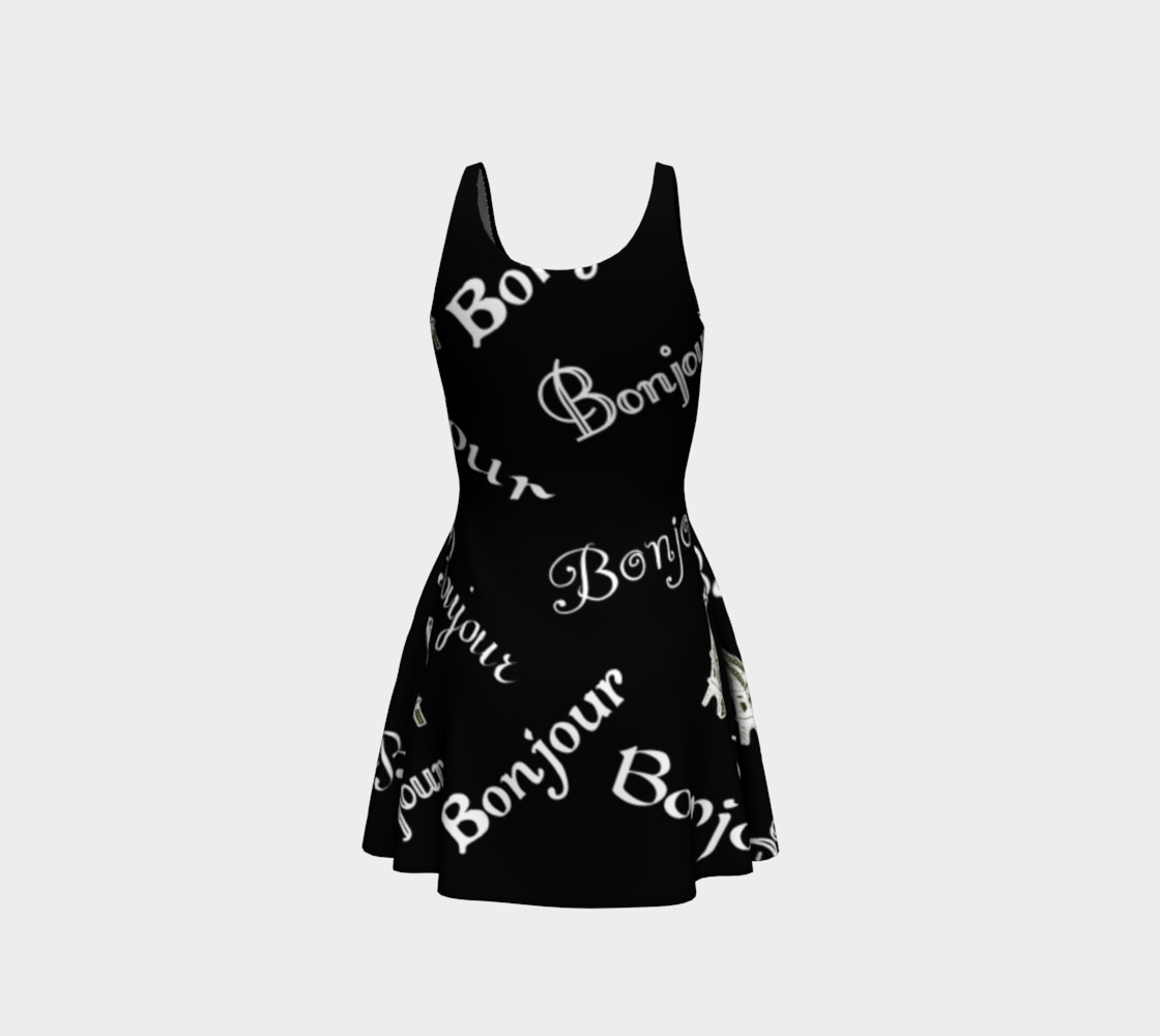 White Bonjour Flare Dress preview #3