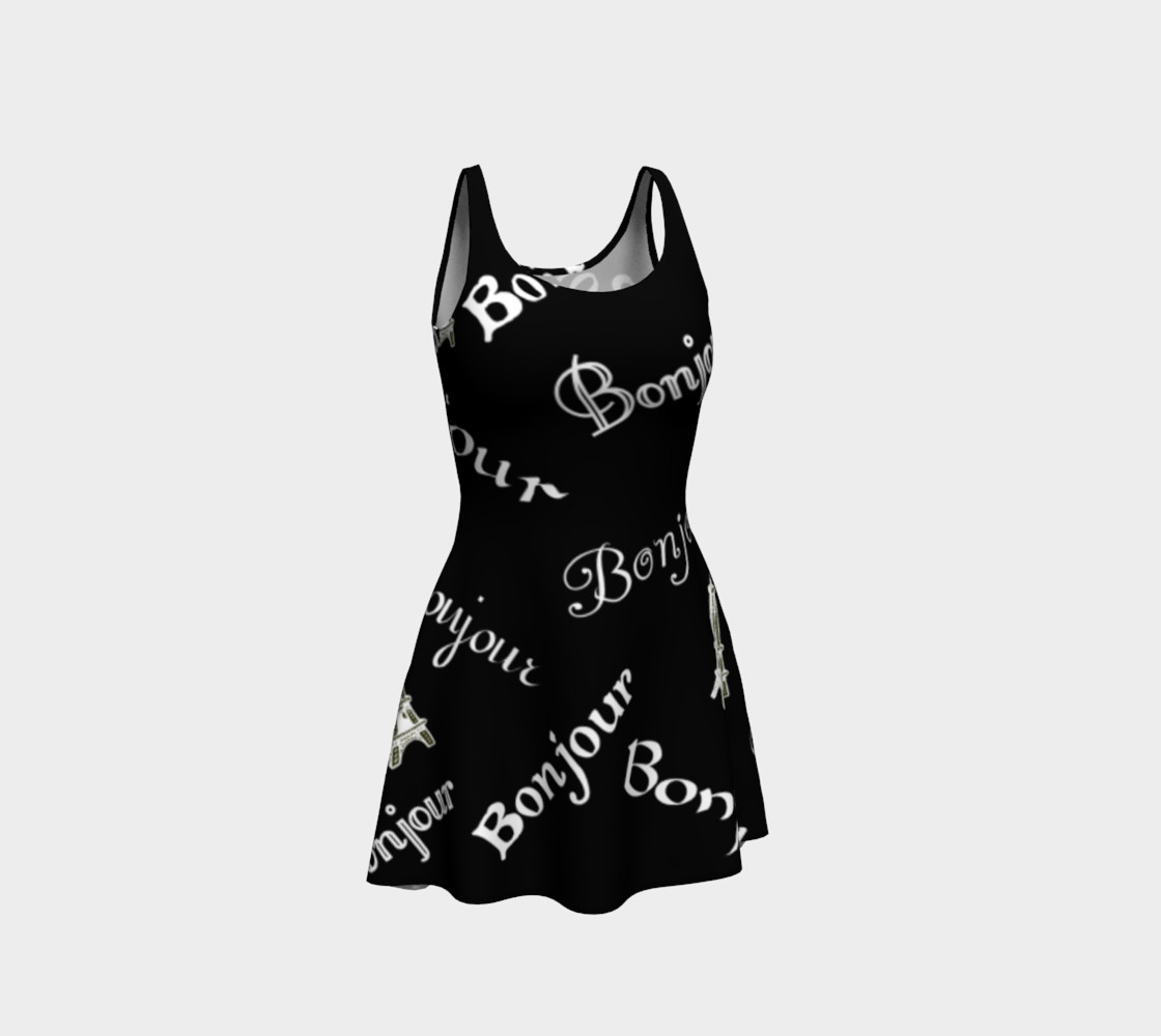 White Bonjour Flare Dress preview #1