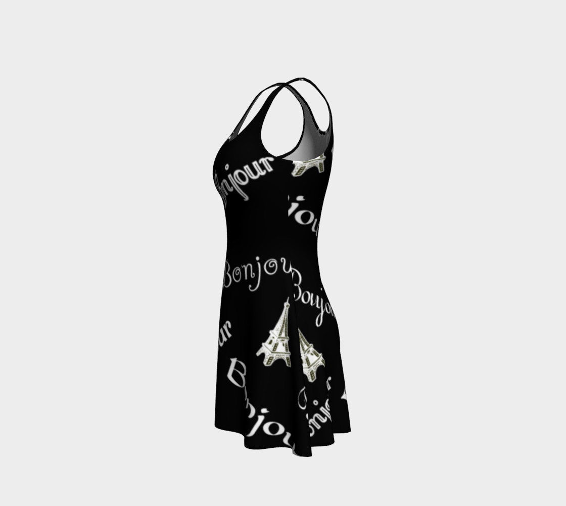 White Bonjour Flare Dress preview #2