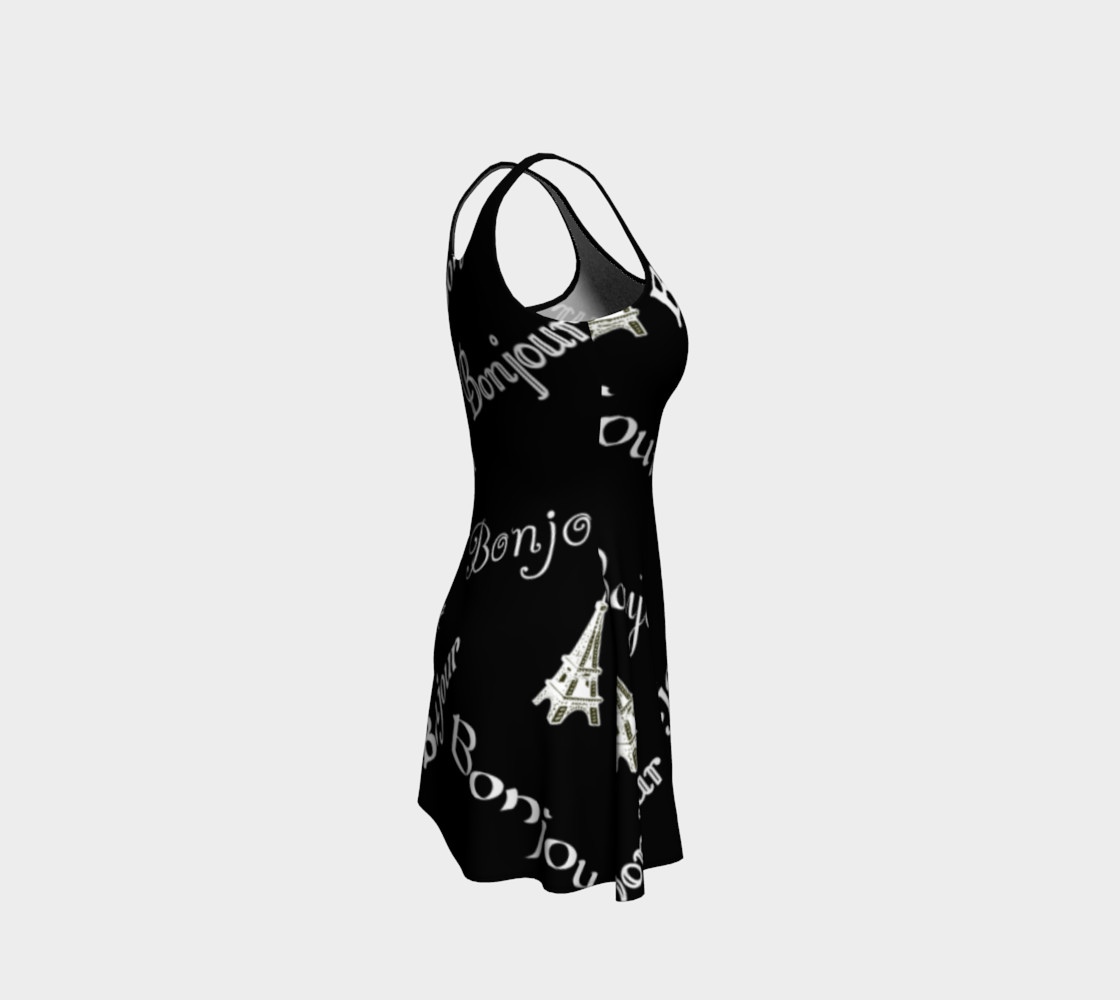 White Bonjour Flare Dress preview #4