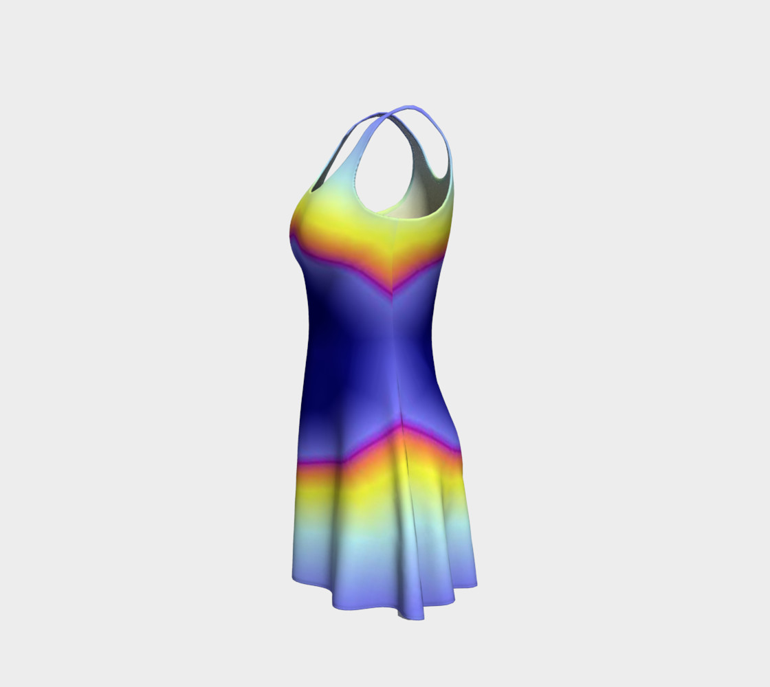 Blue Tiedye Flare Dress preview #2