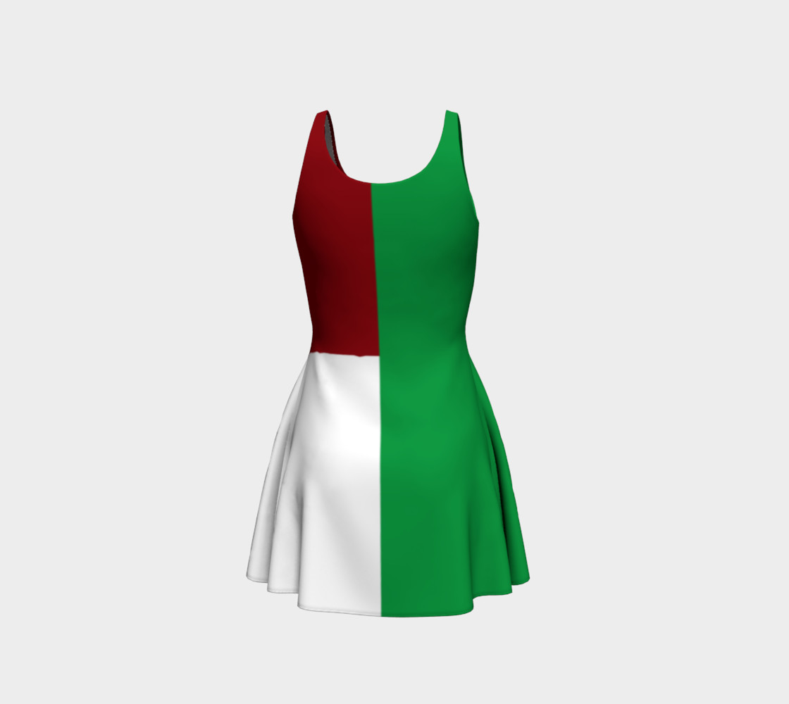 Italian Flag Flare Dress preview #3