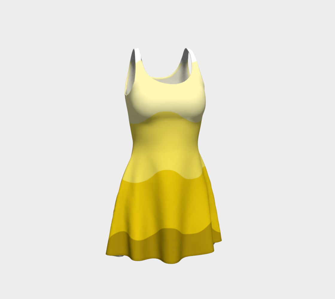 Butter Cream Yellow Thick Waves 3D preview