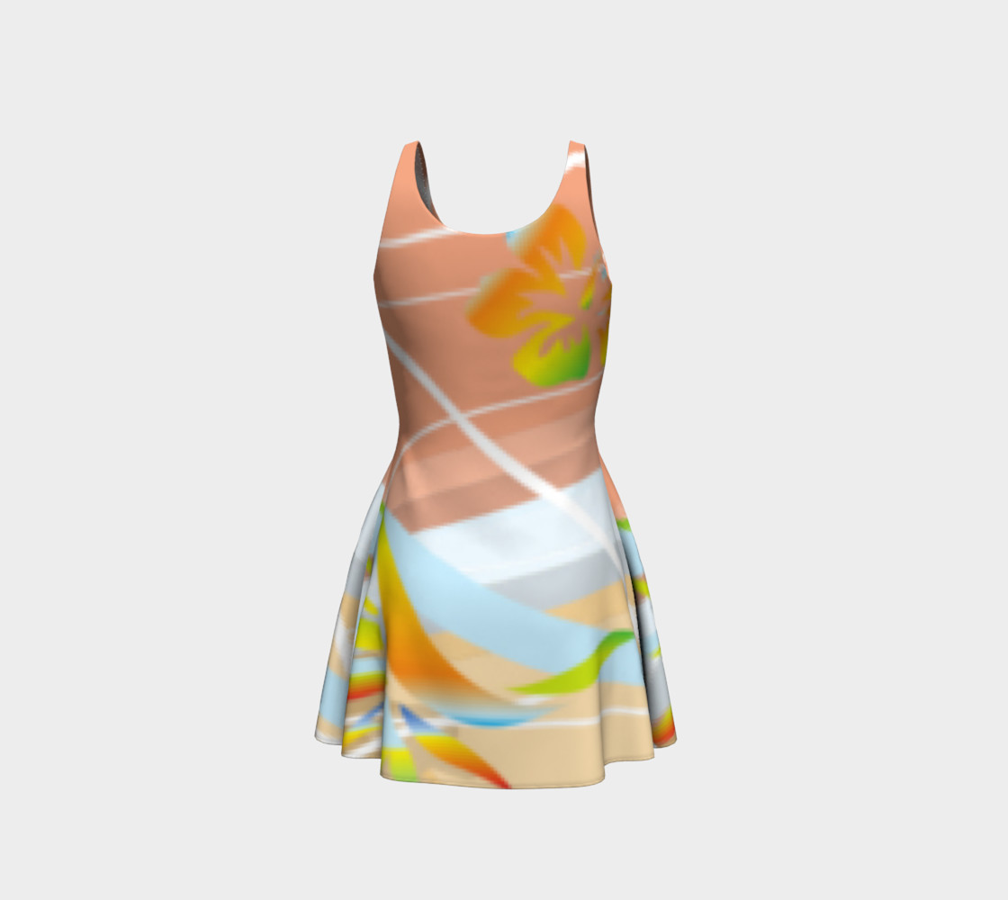 Flowers Flare Dress 106-17 preview #3