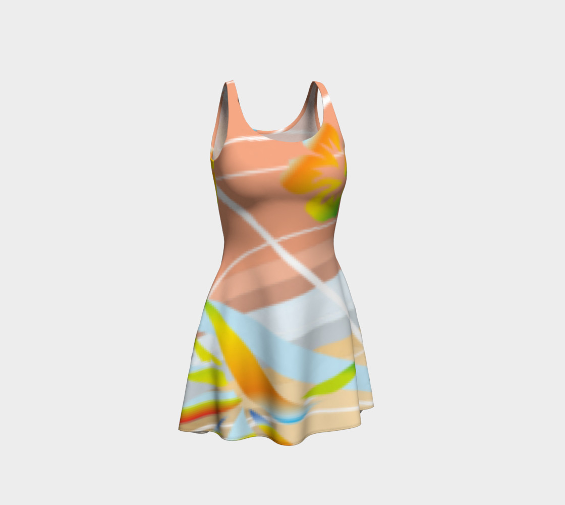 Flowers Flare Dress 106-17 preview #1