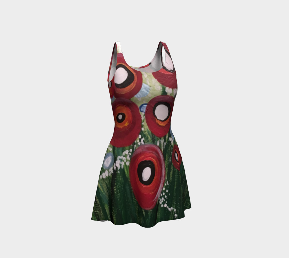 Whimsical Poppy Flare Dress preview #1