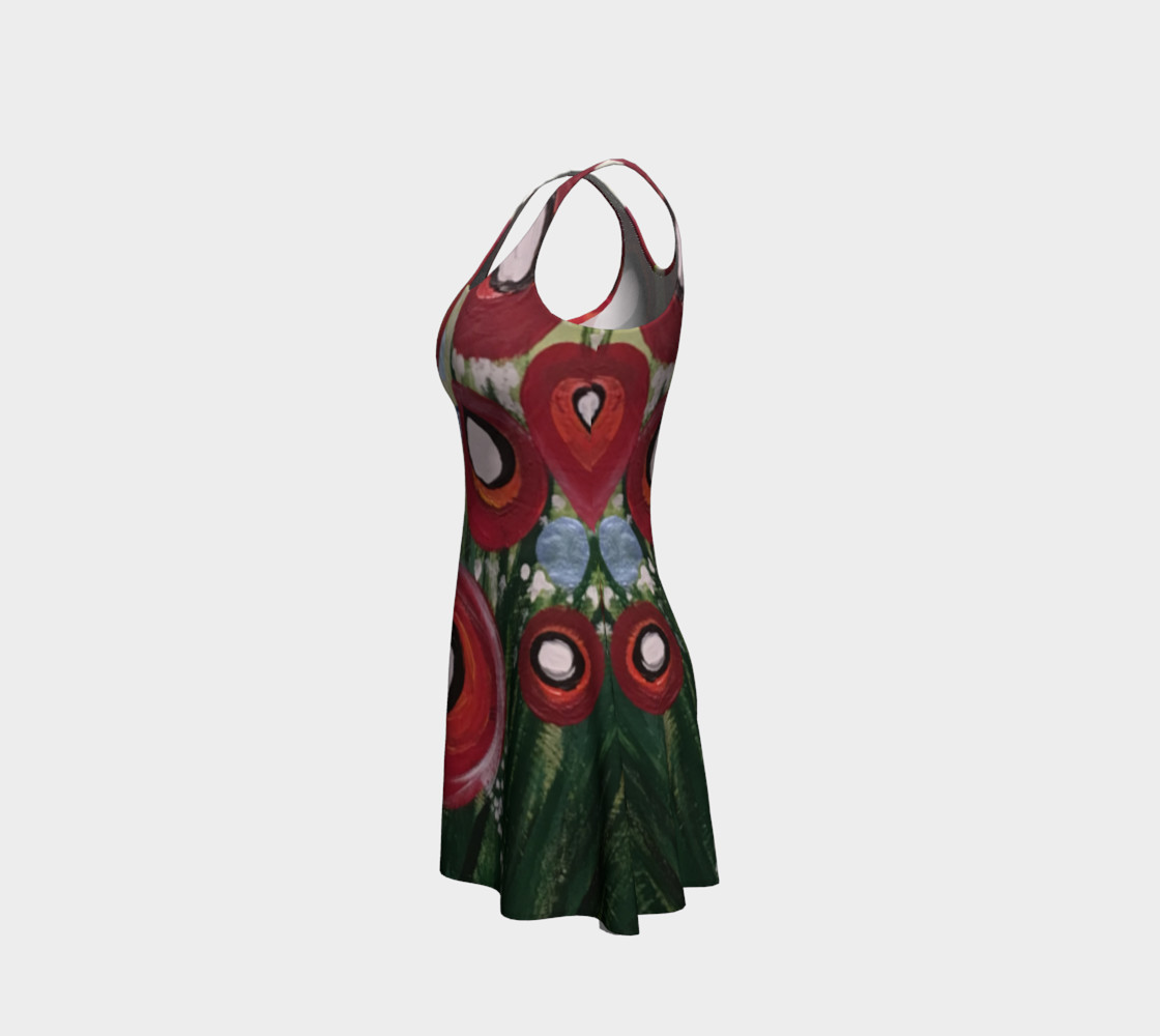 Whimsical Poppy Flare Dress preview #2