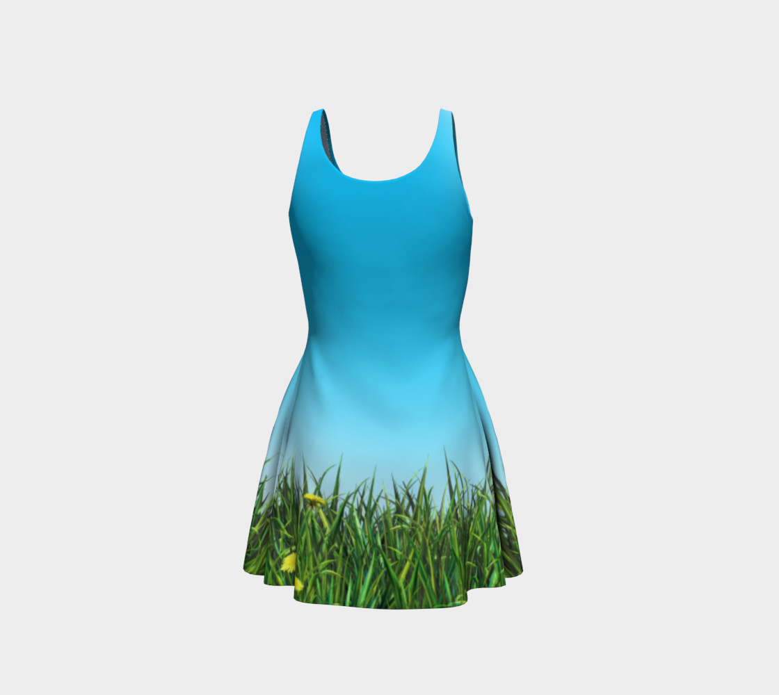Green dandelion field preview #3
