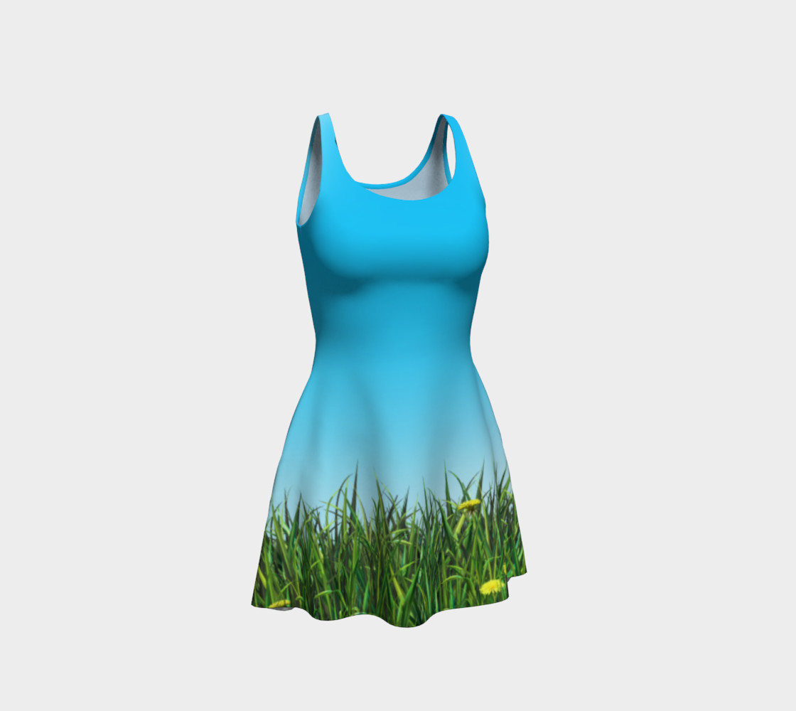 Green dandelion field preview #1