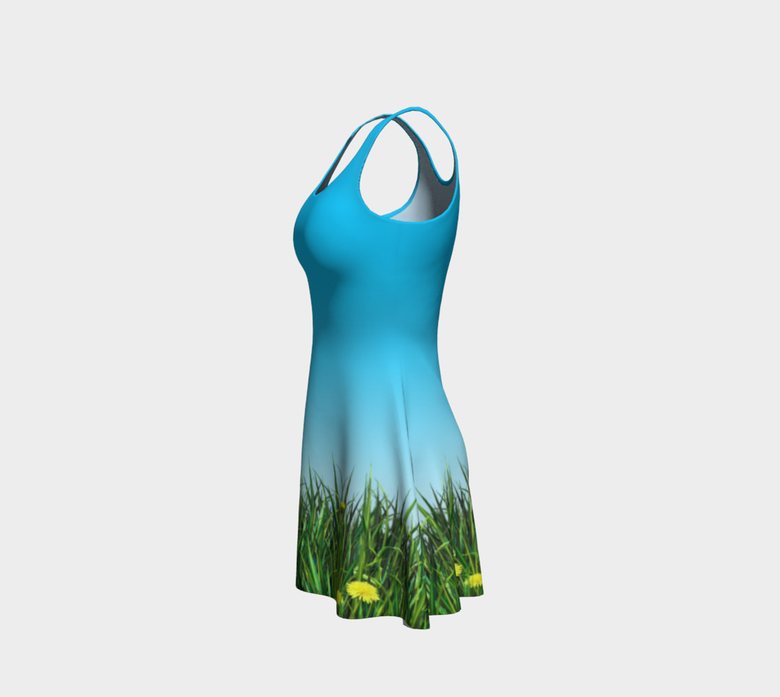 Green dandelion field preview #2
