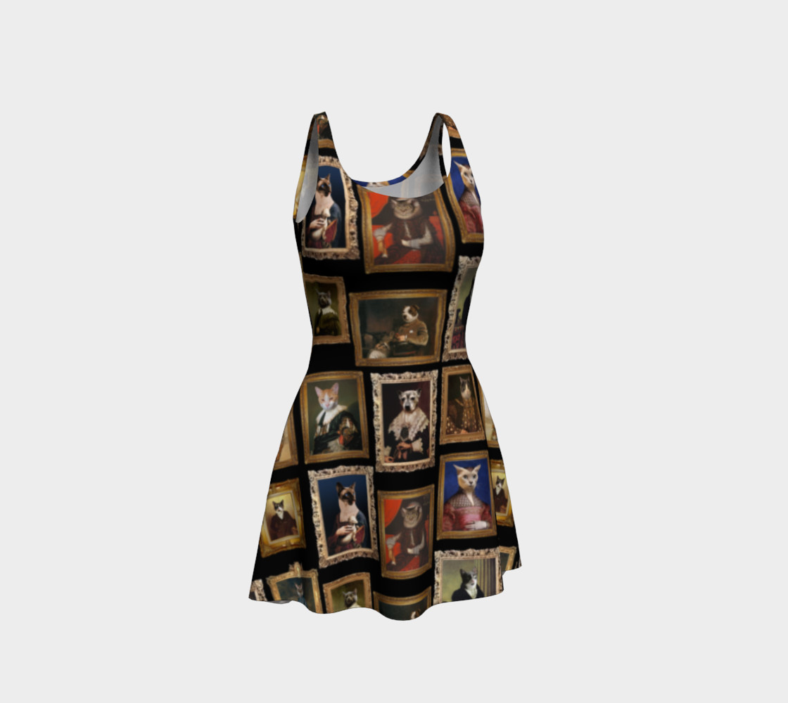 Baroque Pet Portraits - Flare Dress 3D preview