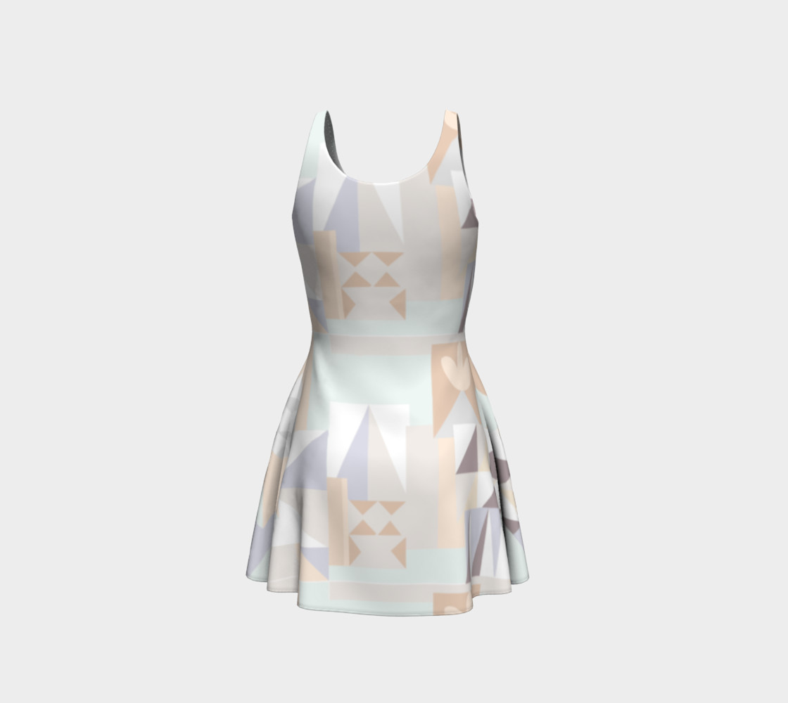 White Crystal Pattern Dress preview #3
