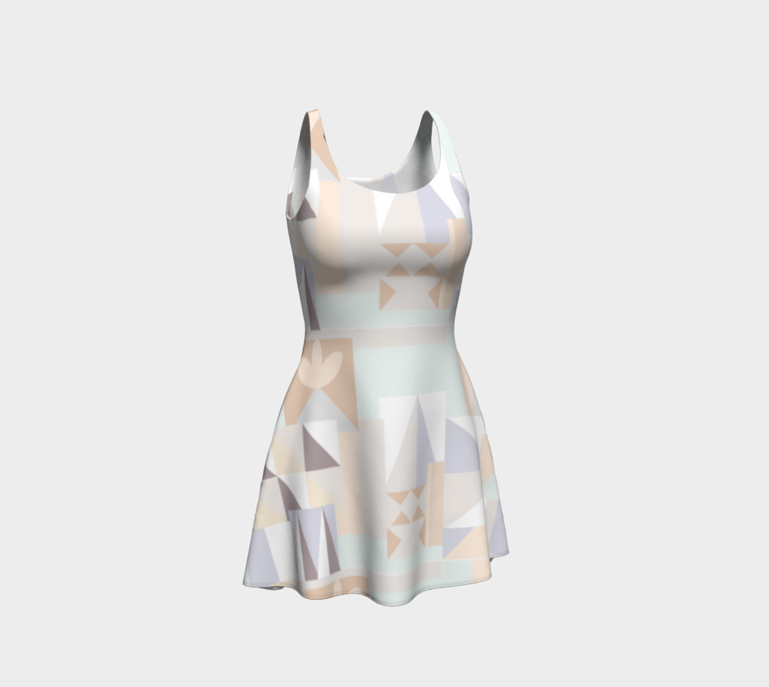 White Crystal Pattern Dress preview #1