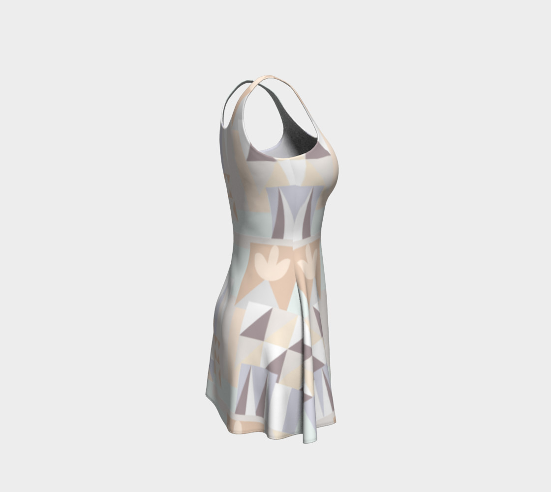 White Crystal Pattern Dress preview #4
