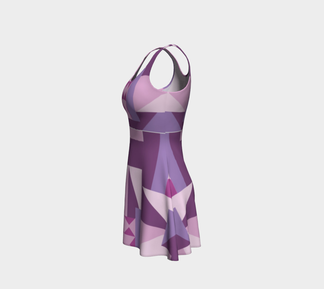 Purple All The Way Pattern Dress preview #2