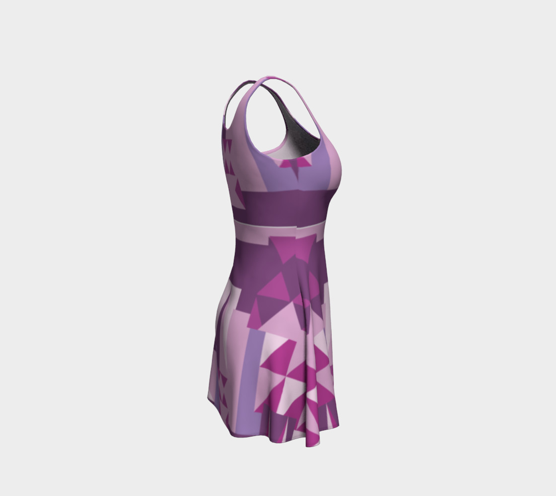 Purple All The Way Pattern Dress preview #4