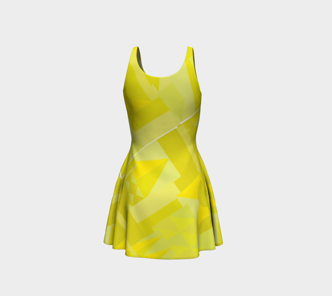 Sunny Yellow Pattern Dress preview #3