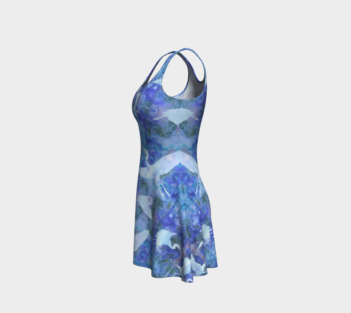 Starry Cranes - Flare Dress preview #2
