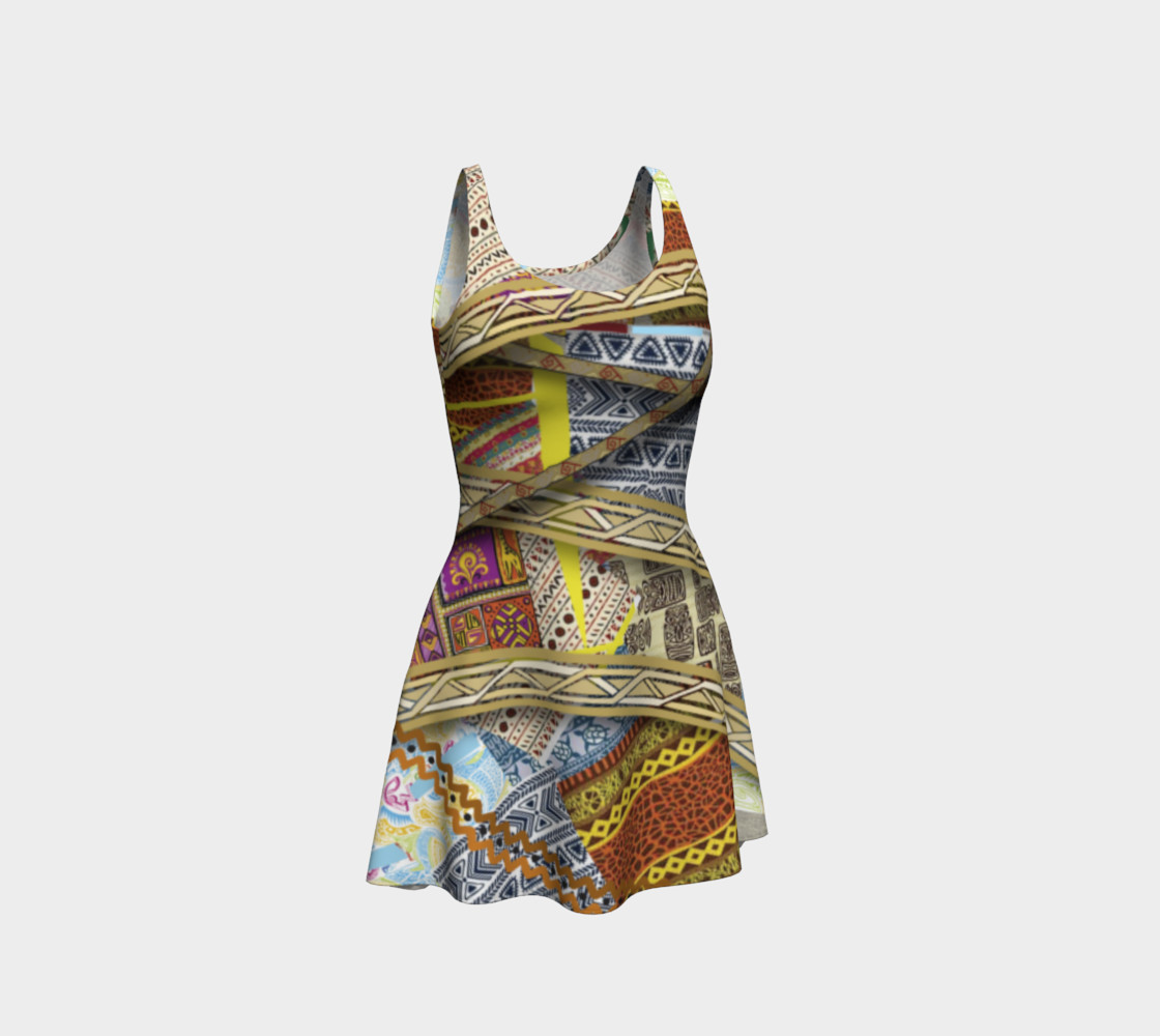 BORDER LAYERED Flare Dress 106-1 preview #1