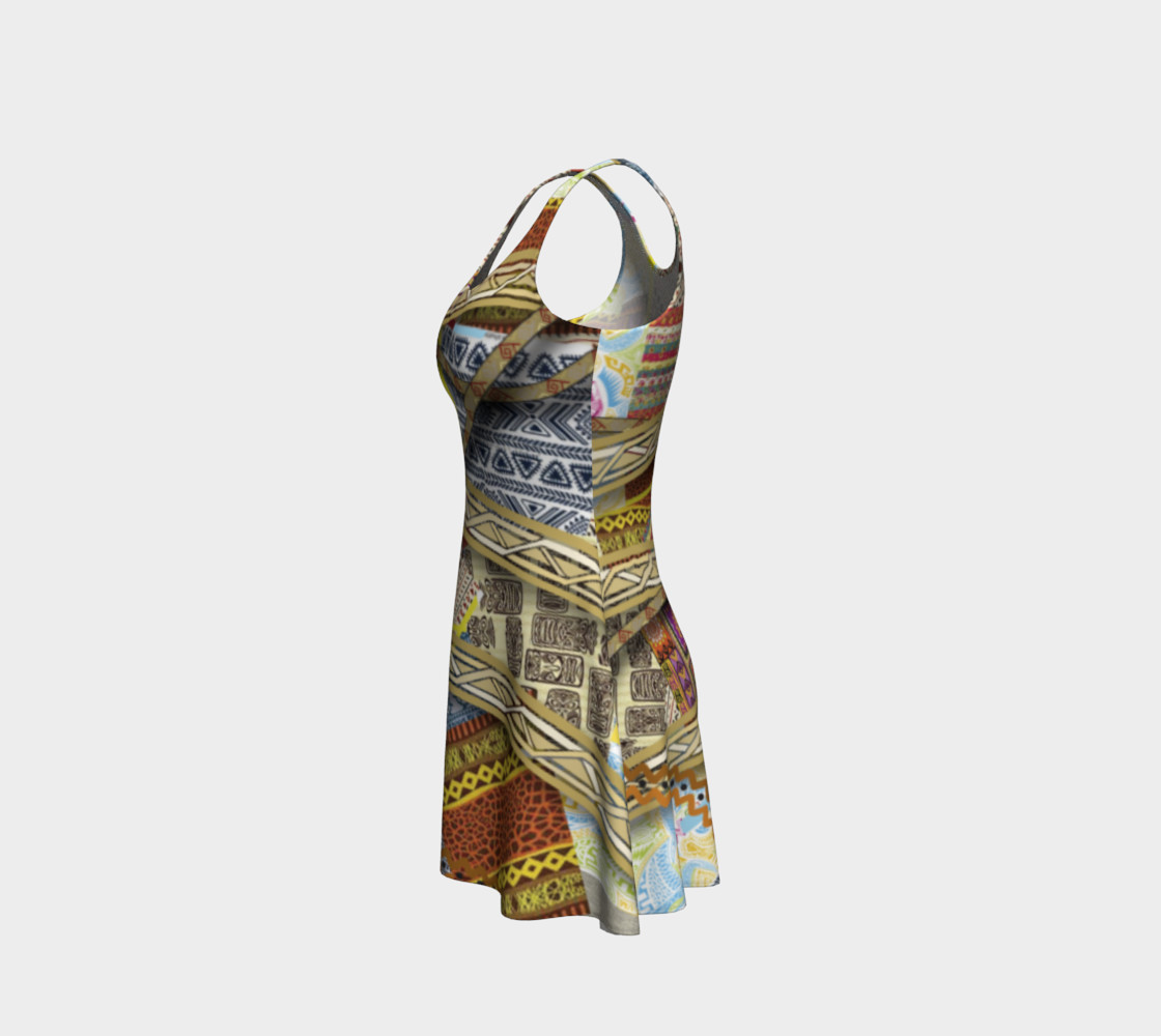 BORDER LAYERED Flare Dress 106-1 preview #2