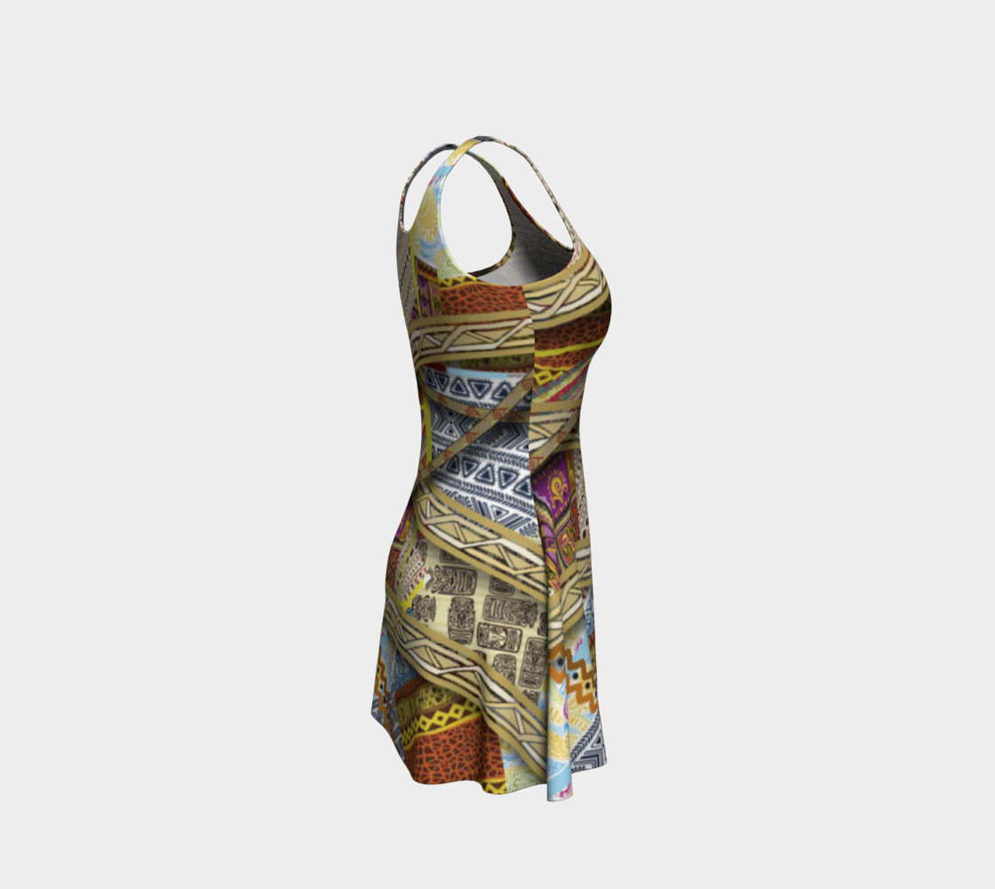 BORDER LAYERED Flare Dress 106-1 preview #4