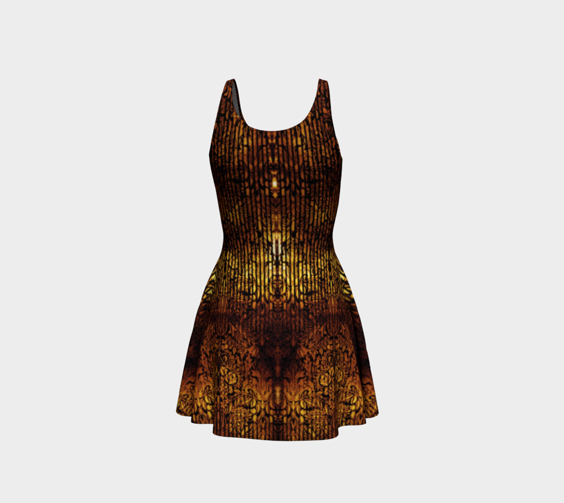 Golden Gate Damask Goth Print by Tabz Jones preview #3