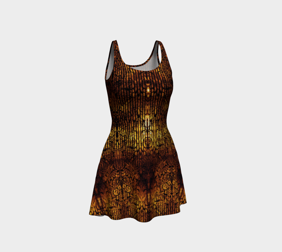 Golden Gate Damask Goth Print by Tabz Jones preview #1