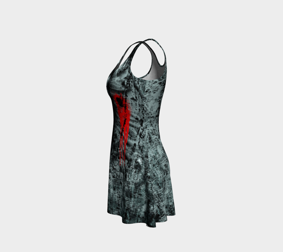 Black Widow Heart Horror Print Dress by Tabz Jones thumbnail #3
