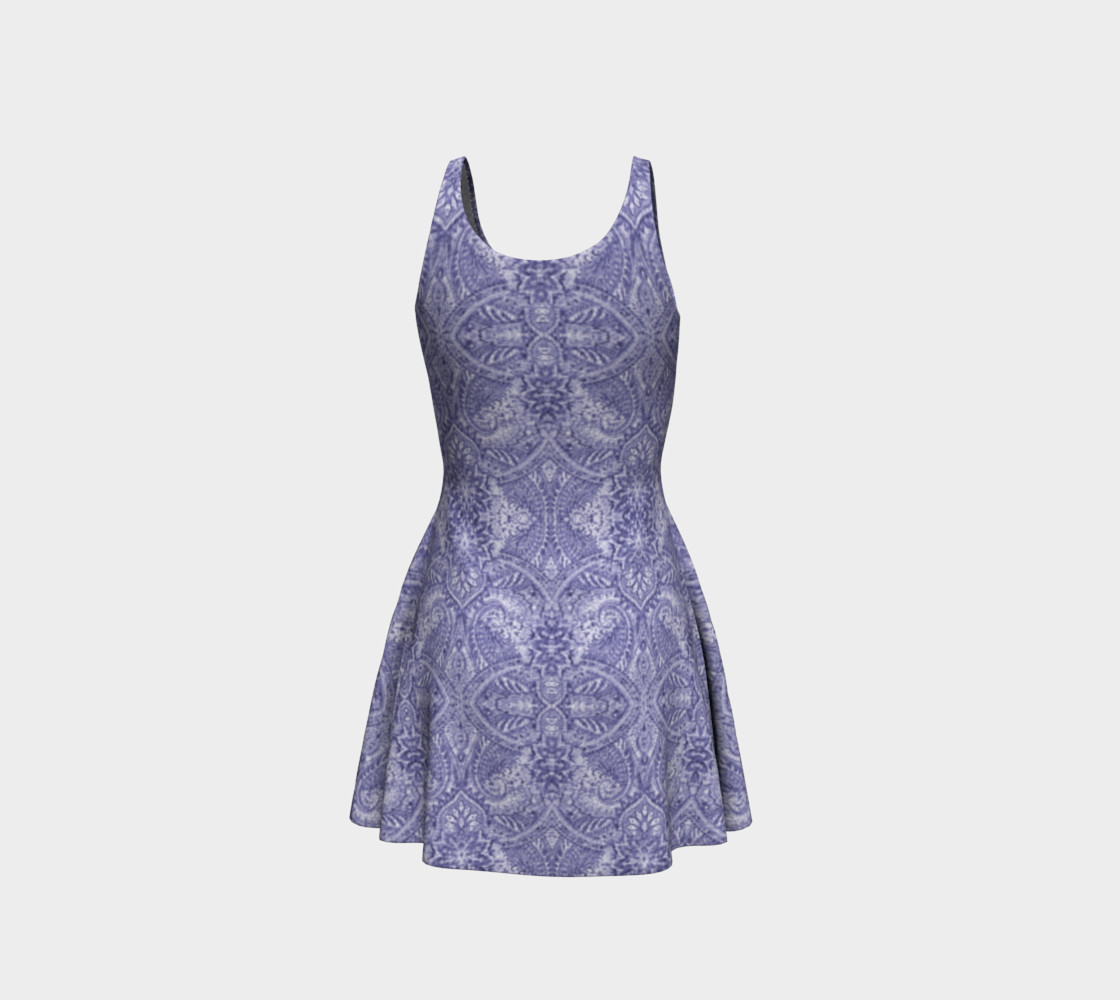 Blue Lace Vintage Print by Tabz Jones preview #3