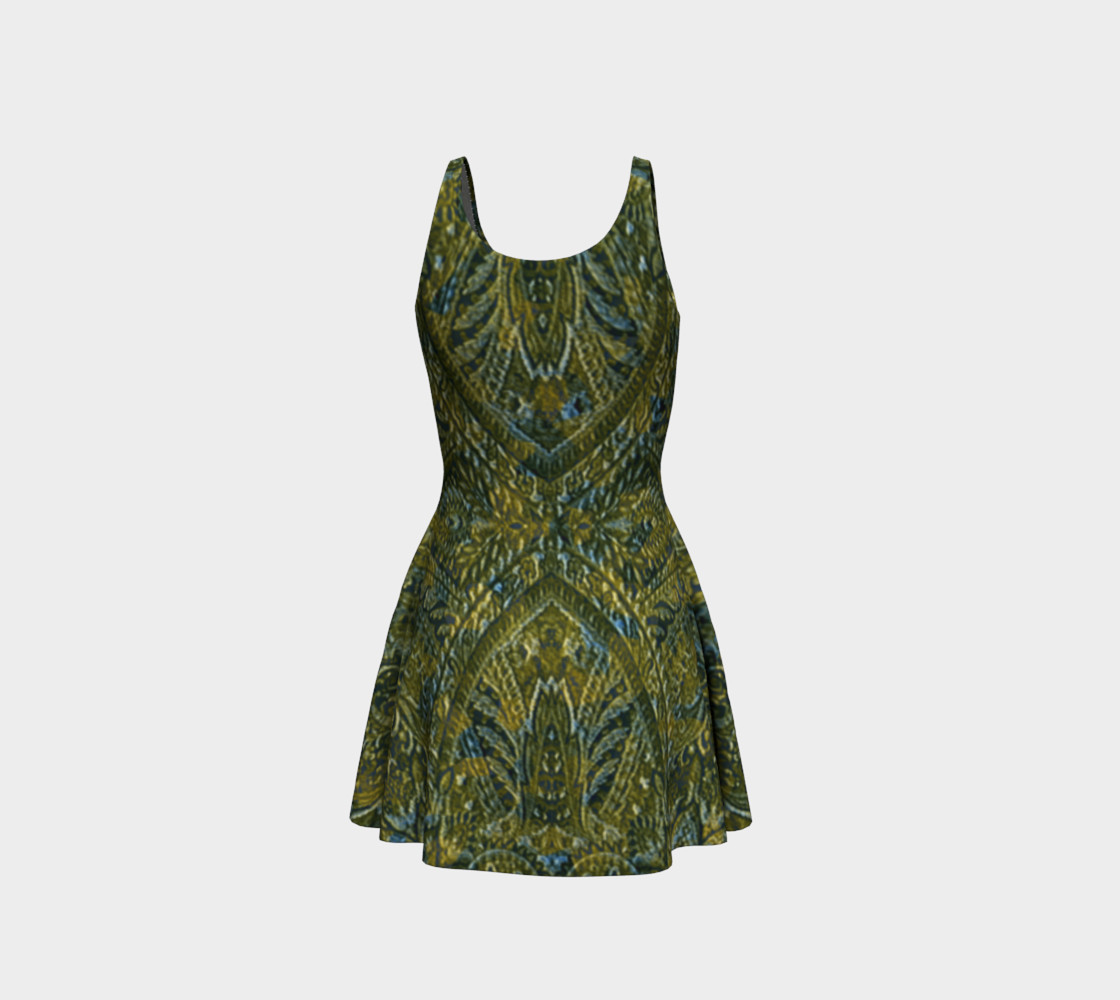 Embossed Lace Vintage Print Dress by Tabz Jones thumbnail #4