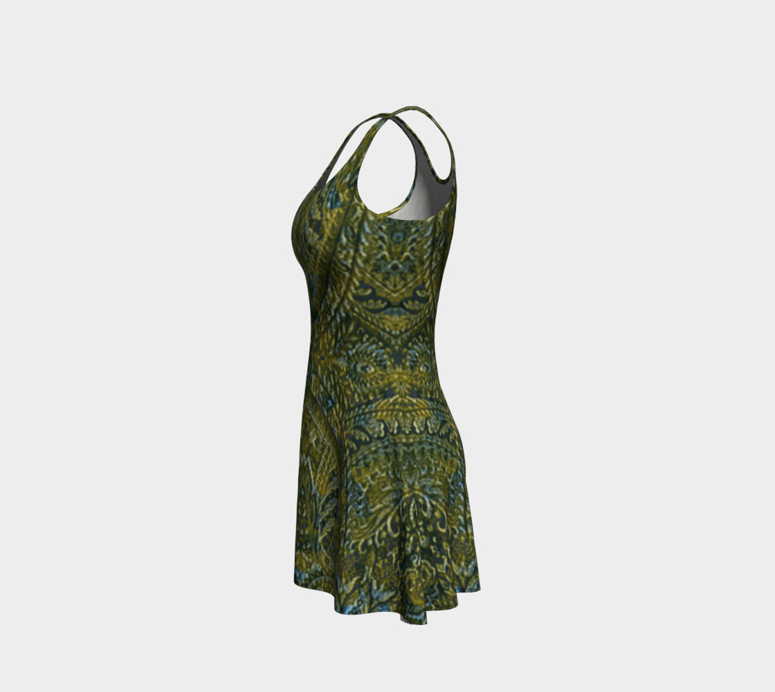 Embossed Lace Vintage Print Dress by Tabz Jones preview #2
