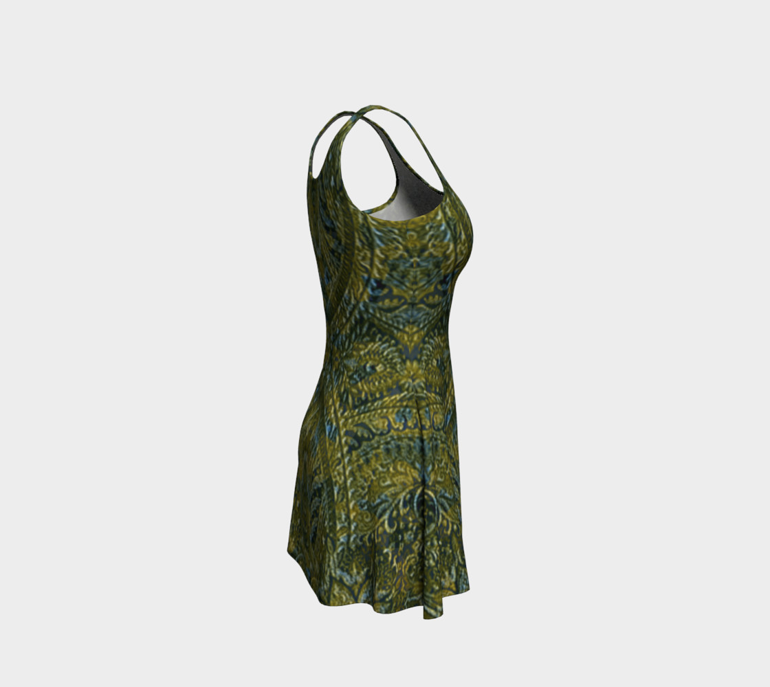 Embossed Lace Vintage Print Dress by Tabz Jones preview #4